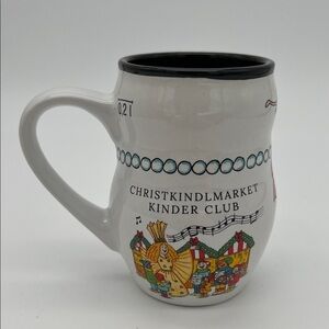 Christkindlmarket Chicago Snowman 2018 Kinder Club Ceramic Coffee Tea Mug Cup